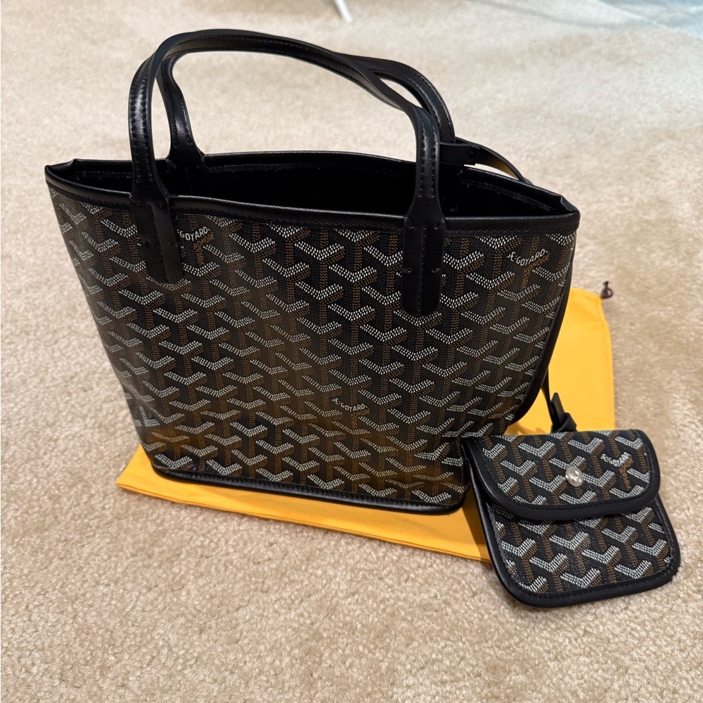 Goyard Black and Brown Totes with pouch
